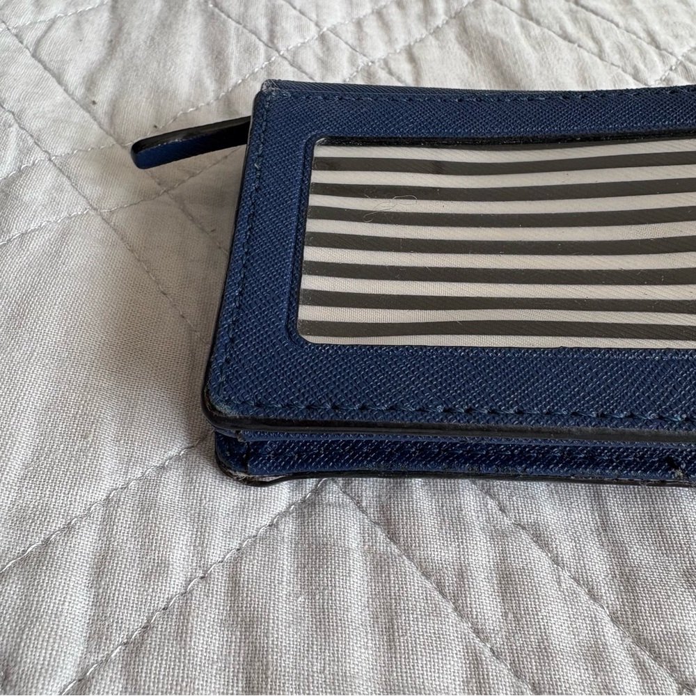 Kate Spade Midnight Blue Clutch with Gold Accents - Picture 5 of 11